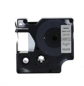 Papier do drukarek - Dymo Taśma zamiennik 45812, 19mm x 7m, czarny druk / srebrny podkład - miniaturka - grafika 1