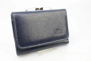 Elkor Portfel Damski Skórzany (PL) Skóra Licowa Klamra 12 cm - Portfele - miniaturka - grafika 4