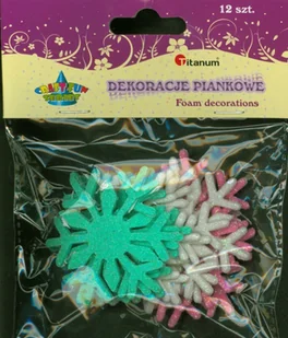 Śnieżynki z pianki 12szt - Dekoracje domu - miniaturka - grafika 2