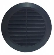 Kratki wentylacyjne - Parkanex Wentylacyjna Okrągła Tworzywo Fi 125 Czarna - miniaturka - grafika 1