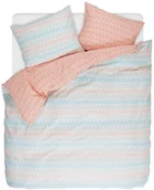 Pościel - Esprit Kolorowy komplet pościeli z bawełny perkalowej ze wzorem nowoczesna pościel pościel dwustronna pościel bawełniana 200 x 220 cm 100169-100NL-002 - miniaturka - grafika 1