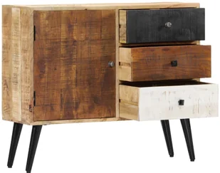 vidaXL vidaXL Szafka, 88 x 30 x 73 cm, lite drewno mango - Szafki do salonu - miniaturka - grafika 4