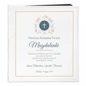 Albumy fotograficzne - NA Murrano Album Zdjęcia Duży Dla Dziecka Pierwsza Komunia Nadruk ALB-BC-BK-UV-010 - miniaturka - grafika 1