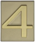 Numery na dom - Cyfra 4 WYS. 47 MM - miniaturka - grafika 1