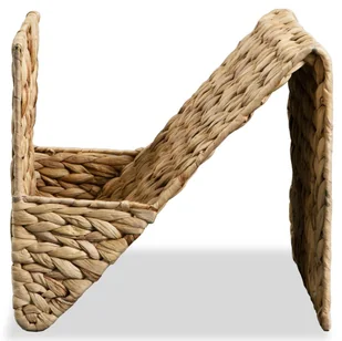vidaXL Stojak na gazety, 31x31x31 cm, hiacynt wodny - Inne meble do salonu - miniaturka - grafika 2