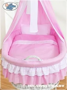 My Sweet Baby Kosz Mojżesza z baldachimem- Bellamy różowy - Łóżeczka i kojce My Sweet Baby Kosz Mojżesza z baldachimem- Bellamy różowy - Łóżeczka i kojce - miniaturka - grafika 2