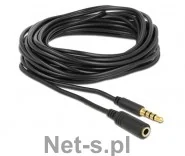 Delock Kabel Minijack 3.5 Minijack 3.5 5m Czarny 84669 - Kable - miniaturka - grafika 3