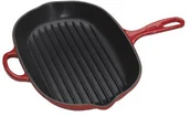 Patelnie - Le Creuset Signature żeliwna patelnia grillowa, owalna, do wszystkich typów kuchenek, w tym indukcyjnych, żaroodporna, odporna na zarysowania, nadaje się do użycia w zmywarce, 32 cm 20194320600422 - miniaturka - grafika 1