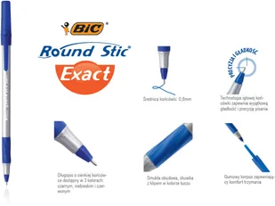 BIC ROUND STIC NIEBIESKI 918543 - Długopisy - miniaturka - grafika 5