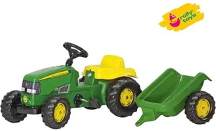 Rolly Toys Traktor Kid John Deere Z Przyczepą - Jeździki dla dzieci - miniaturka - grafika 2