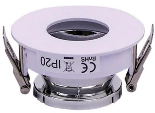 v-tac Oprawa Oczko V-TAC GU10 Wpuszczana Biały/Chrom Okrągła VT-873 - Oprawy, klosze i abażury - miniaturka - grafika 6