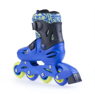 Spokey BUDDY Łyżworolki Dziecięce Regulowane Rolki | niebieskie - Rolki - miniaturka - grafika 5