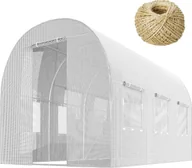 Szklarnie ogrodowe - Plonos Tunel ogrodowy 2x3m 6m2 biały 4970 - miniaturka - grafika 1