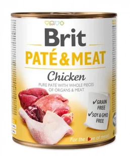 Brit PATE & MEAT CHICKEN 800g - Mokra karma dla psów - miniaturka - grafika 2