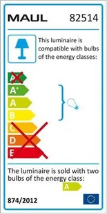 MAUL Energooszczędna lampa podłogowa MAULnaos, 2x55W, srebrna M8251495 - Lampy stojące - miniaturka - grafika 5