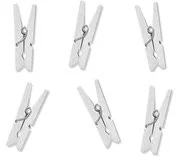 Klamerki drewniane białe - Dekoracje domu - miniaturka - grafika 4