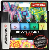 Zakreślacze - Stabilo SCHWAN Zakreślacz 5kol odcienie chłodne Boss Arty 70/5-02-2-20 - miniaturka - grafika 1