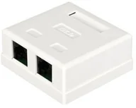 Kable miedziane - ALANTEC Gniazdo natynk UTP 2xRJ45 kat.5e GN002 GN002 - miniaturka - grafika 1