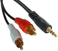 Kable - Lindy Kabel Jack 3.5mm RCA Cinch x2 1m czarny 35680 35680 - miniaturka - grafika 1