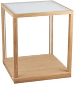 Lampy stojące - SpotLight Tavoli Glass Stojąca 8881974 Drewno Dębowe/Szkło/Akryl - miniaturka - grafika 1