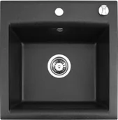 Zlewozmywaki - Brenor Granitowy Zlewozmywak ESTEIN 1K czarny estein1kcz - miniaturka - grafika 1