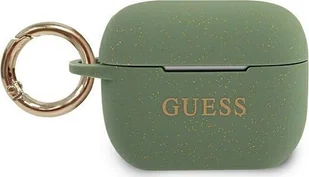 Guess Guess GUACAPSILGLKA Silikonowe etui AirPods Pro khaki GUACAPSILGLKA - Inne akcesoria audio-wideo - miniaturka - grafika 2