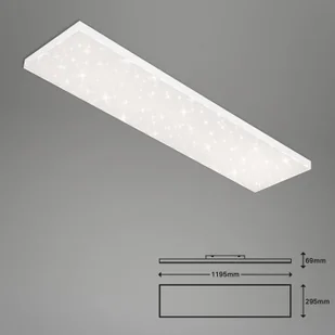 Briloner Gwieździste niebo LED Frameless CCT, 120x30cm - Lampy sufitowe - miniaturka - grafika 3