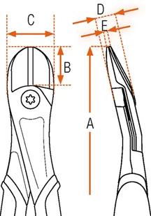 BAHCO obcinak boczny wzmocniony, odchylony o 14, 140mm, ERGO Heavy Duty [21HDG-140A] - Kombinerki i obcęgi - miniaturka - grafika 5