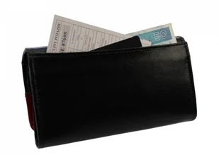 CRIS-POL (PL) Elegancki Portfel Damski Skórzany CRIS-POL(PL) Skóra Licowa 16,5 cm Klamra Wewnątrz + Klapka - Portfele - miniaturka - grafika 4