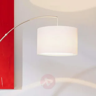 BRILLIANT Klasyczna lampa w kształcie łuku Clarie biała - Lampy stojące - miniaturka - grafika 2