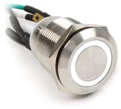 Tuning komputera - akcesoria - Impactics Przycisk Power do komputera 19mm IP67 biały LED LAN_22_IP67_VA_WH_1 LAN_22_IP67_VA_WH_1 - miniaturka - grafika 1