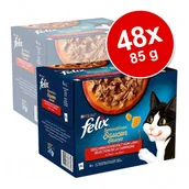 Mokra karma dla kotów - Purina Felix Sensations w sosie, 24 x 85 g - Mięsna różnorodność - miniaturka - grafika 1