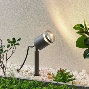 Lindby Lindby Margrit reflektor z grotem ziemnym, szary - Lampy ogrodowe - miniaturka - grafika 2