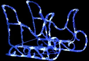 vidaXL Lumarko Świąteczna dekoracja: renifery z saniami, 280x28x55 cm, akryl! 328524 - Oświetlenie świąteczne - miniaturka - grafika 4