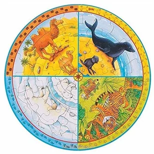 Peggy Diggledey Puzzle okrągłe XXL zwierzęta 57719 - Puzzle - miniaturka - grafika 2