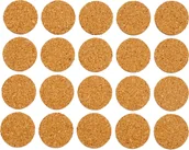 Meble modułowe i akcesoria - Vorel Podkładki korkowe okrągłe średnica 20mm 20 sztuk 74802 - miniaturka - grafika 1