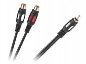 Kable komputerowe i do monitorów - Kabel 1RCA-2 Gniazda Rca 25CM - miniaturka - grafika 1