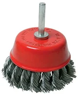 Ściereczki, gąbki, czyściki - Silverline 244983 drut stalowy garnka, szczotka okrągła Drut splatany 75 MM - miniaturka - grafika 1