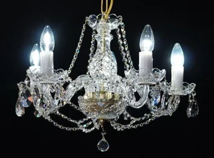 Elita bohemia Żyrandol kryształowy 5-ramienny - Bohemia L 080/5/01 PB - Lampy sufitowe - miniaturka - grafika 12