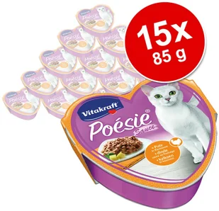 Vitakraft Poesie 15 x 85 g Czarniak z makaronem i pomidorami w sosie - Mokra karma dla kotów Vitakraft Poesie 15 x 85 g Czarniak z makaronem i pomidorami w sosie - Mokra karma dla kotów - miniaturka - grafika 2