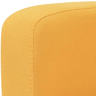 vidaXL Zestaw 2 sof tapicerowanych tkaniną, żółty - Komplety wypoczynkowe - miniaturka - grafika 6