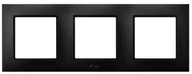 Klawisze i ramki - Ospel ARIA Ramka potrójna IP44 CZARNY METALIK ARIA RH-3U/33 - miniaturka - grafika 1