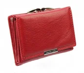 Portfele - Jennifer Jones Portfel Damski Skórzany 12 cm Klamra I Klapka Skóra Naturalna JJ5234 - miniaturka - grafika 1