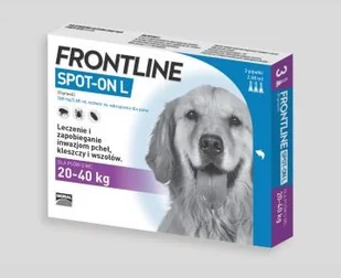 frontline Frontline Spot-On Pies L 20-40kg) 3 pipety - Artykuły przeciw pasożytom frontline Frontline Spot-On Pies L 20-40kg) 3 pipety - Artykuły przeciw pasożytom - miniaturka - grafika 1
