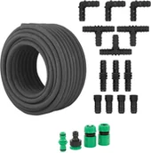 Inne akcesoria do nawadniania - hillvert Linia kroplująca 30 m przyłącze kranowe i złączki HT-COSTIGAN-30 - miniaturka - grafika 1