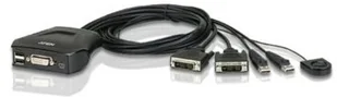 Aten 2-Port USB DVI Cable KVM Switch with Remote Port Selector CS22D-A7 - Przełączniki KVM - miniaturka - grafika 2