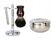 Zestawy kosmetyków męskich - Zestaw Do Golenia Pędzel Borsuk Maszynka Żyletki T - miniaturka - grafika 1