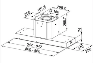 Franke Mythos FMY 608 BI BK (110.0456.723) - Okapy kuchenne - miniaturka - grafika 3