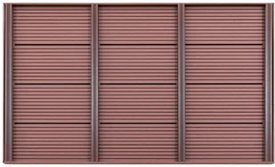 vidaXL Podstawa do prysznica solarnego, brązowa 101x63x5,5 cm, WPC - Akcesoria do basenów - miniaturka - grafika 2