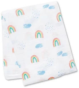 Lulujo, Kocyk muślinowy, Rainbow Sky - Koce i narzuty dla dzieci - miniaturka - grafika 2